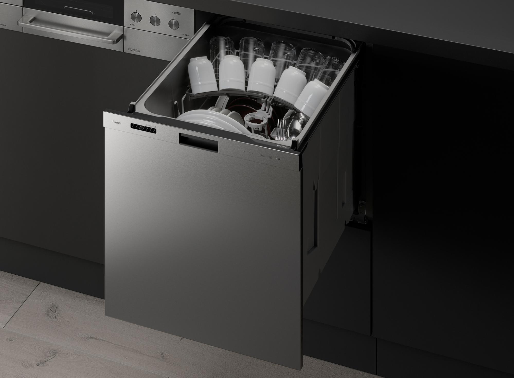 リンナイスライドオープン（要出典：https://www.rinnai-dishwasher-weblimited.jp/stainless-door/?utm_source=google&utm_medium=cpc&utm_campaign=stainlessdoor_search&utm_content=td1&gclid=Cj0KCQjw0_WyBhDMARIsAL1Vz8sQs1hKXmc99-XfhpV0i02rO378sjjoz7AghURHkjgaKV6IogoRxv4aAhTeEALw_wcB）